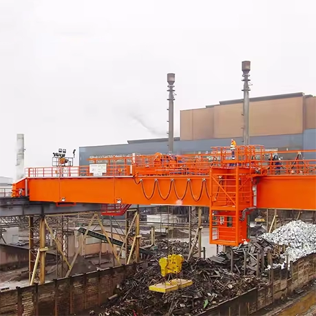 Electric Double Girder Overhead Crane with Magnet